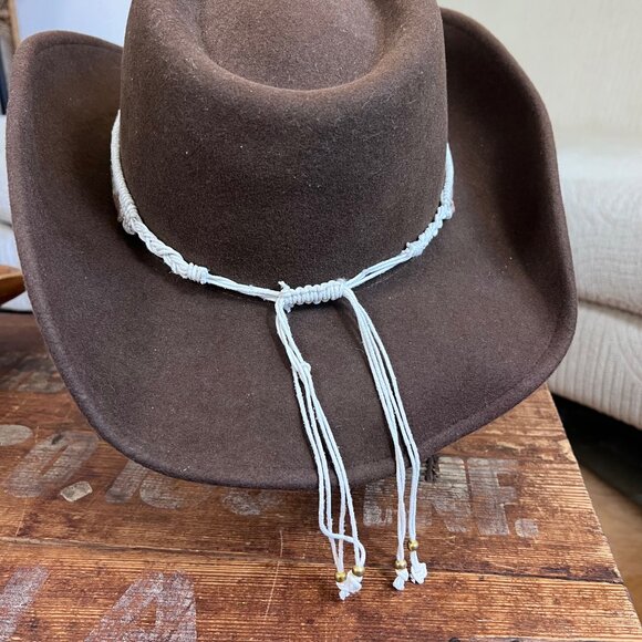 Nikki Beach Women’s Telluride Felt Western Fashion Cowboy Hat Brown - Picture 3 of 6